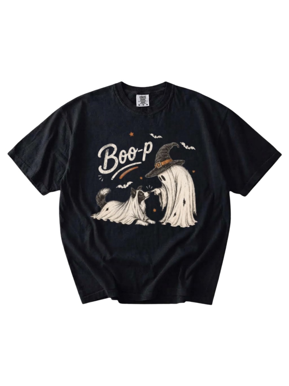 Comfort colors Boo-P Black Halloween Dog T-Shirt